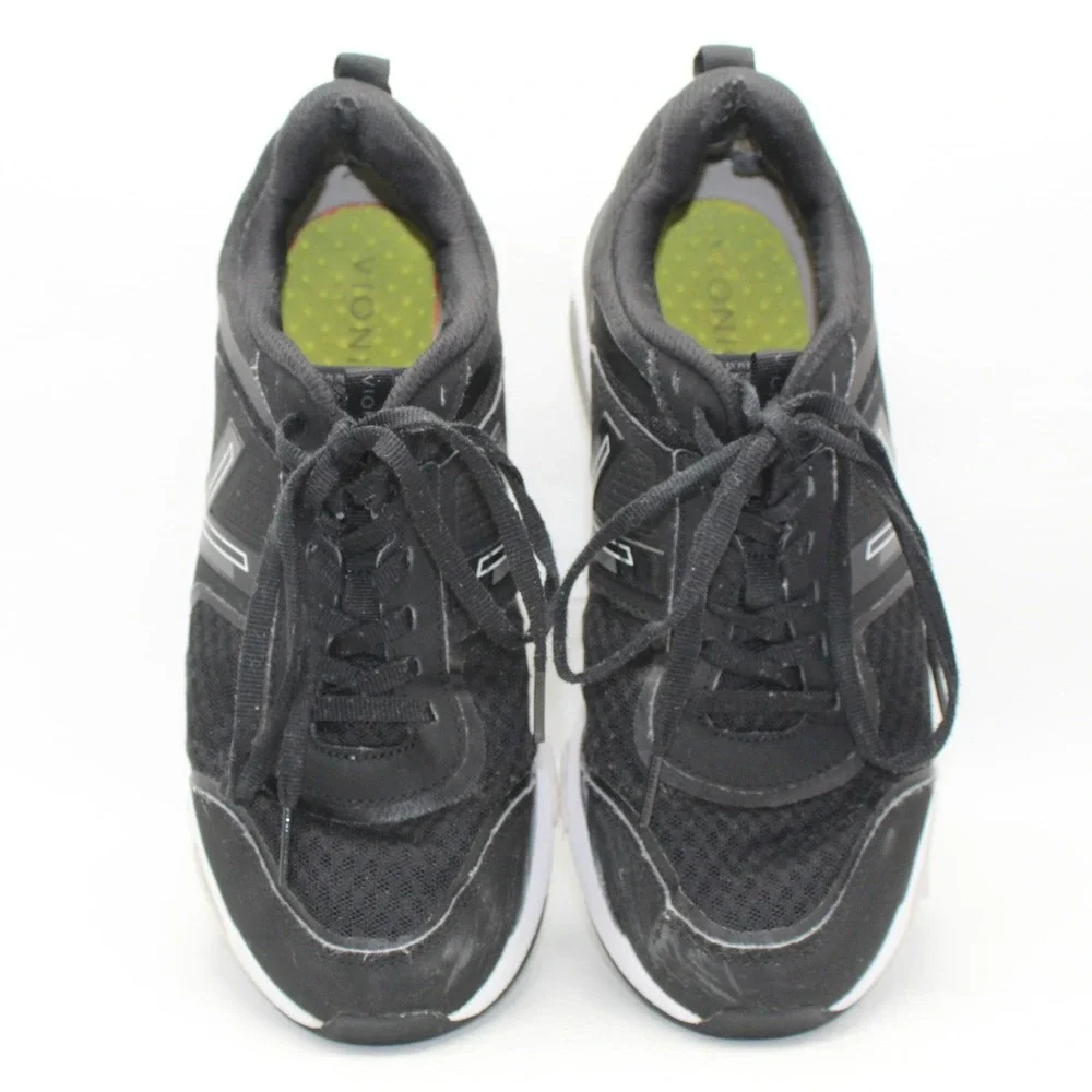 Vionic‎ Walker Strider 001 Womens 9.5 Black White Athletic Walking Shoes